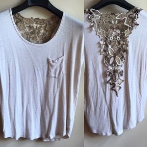 Forever 21 Top with Back Crochet Detailing